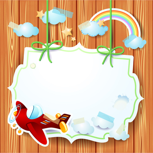 Cartoon paper cards vector graphics Free vector in Adobe Illustrator ai