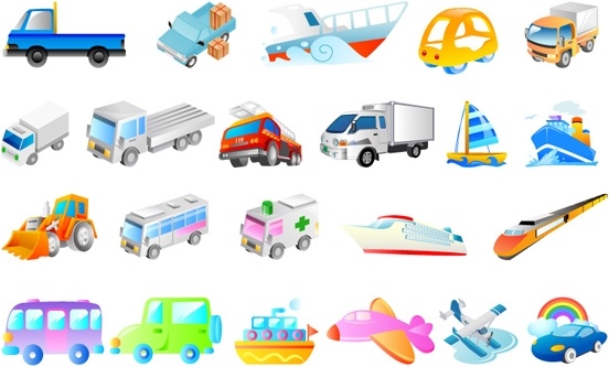 Vector cartoon transport vehicles free vector download (16,667 Free
