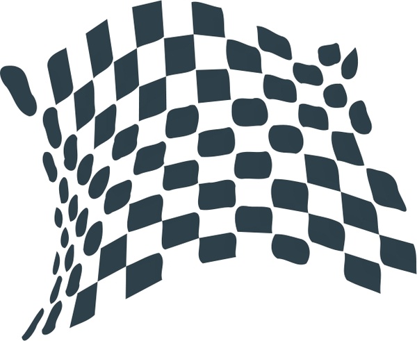 chequered flag abstract icon