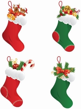 Christmas Stockings on Christmas Stockings Vector Graphic Vector Christmas   Free Vector For