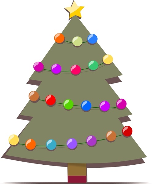 Free Tree Vector  on Christmas Tree Vector Clip Art   Free Vector For Free Download