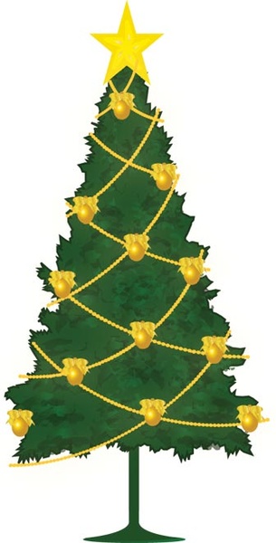 christmas tree clipart vector - photo #16