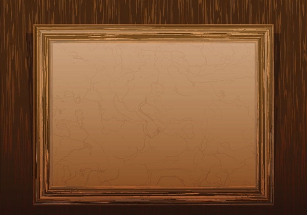 classic_wood_frame_02_vector_ ...