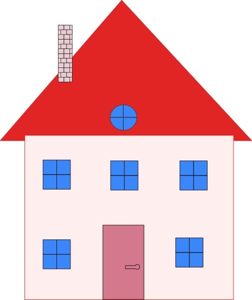 Free Software House Design on Colonial House Home Real Estate Clip Art 22756 Jpg