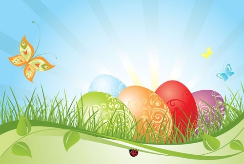 Easter background vector free free vector download (45,289 Free vector