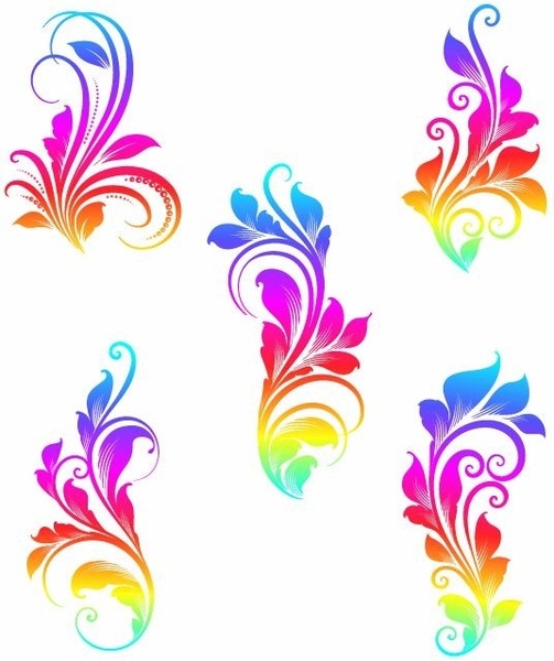 Colorful Swirls Vector Graphics Free vector in Encapsulated PostScript