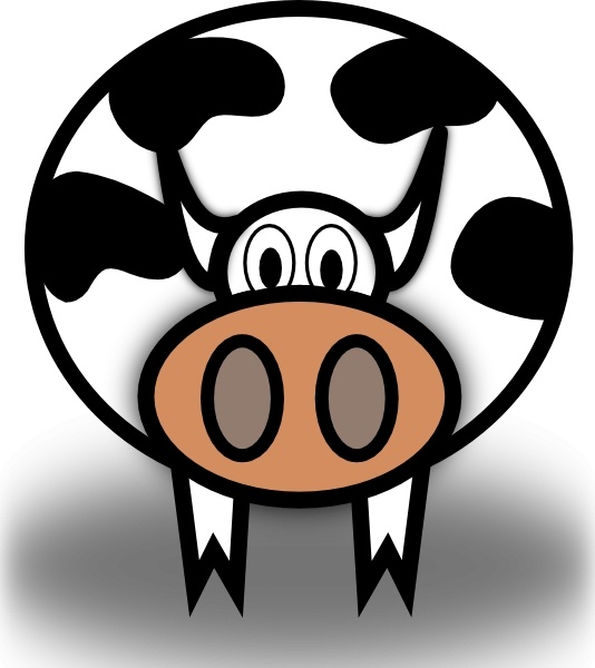 free clip art cow head - photo #47