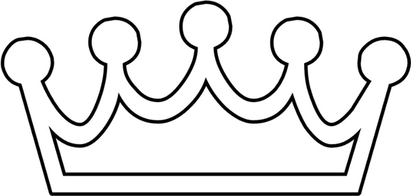 free crown clipart black and white - photo #41
