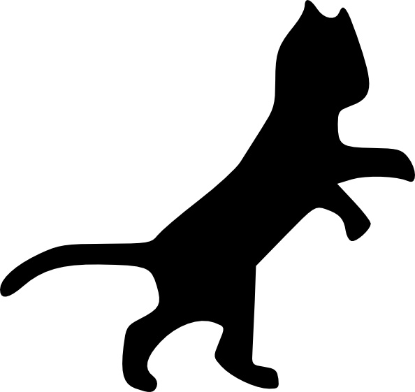 free clip art cat silhouette - photo #29