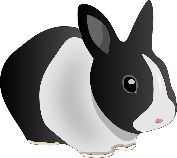 cute rabbit clipart. Danko Friendly Rabbit clip art