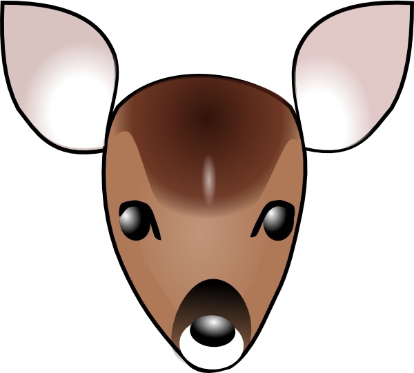 free clip art deer head - photo #25