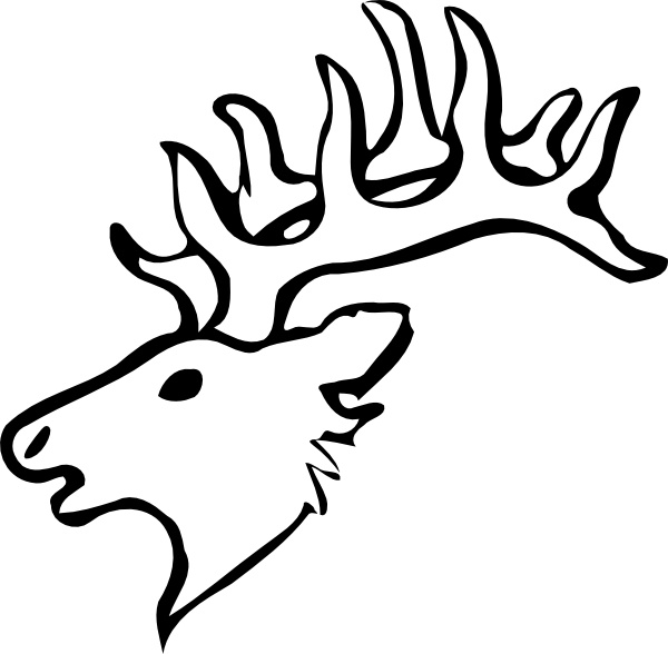 free clip art deer head - photo #18
