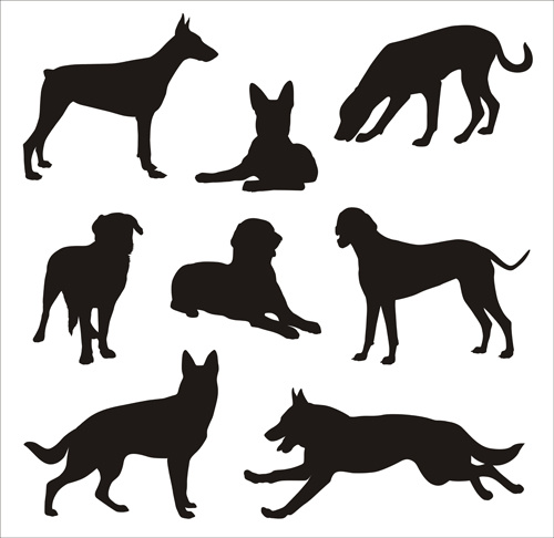 Dog silhouette svg free vector download (89,714 Free vector) for