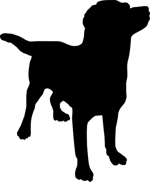 clipart dog silhouette - photo #4