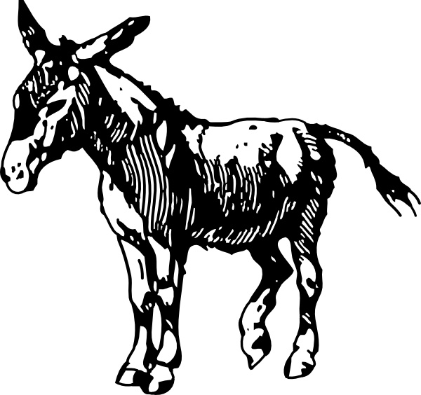 clipart of donkey - photo #41