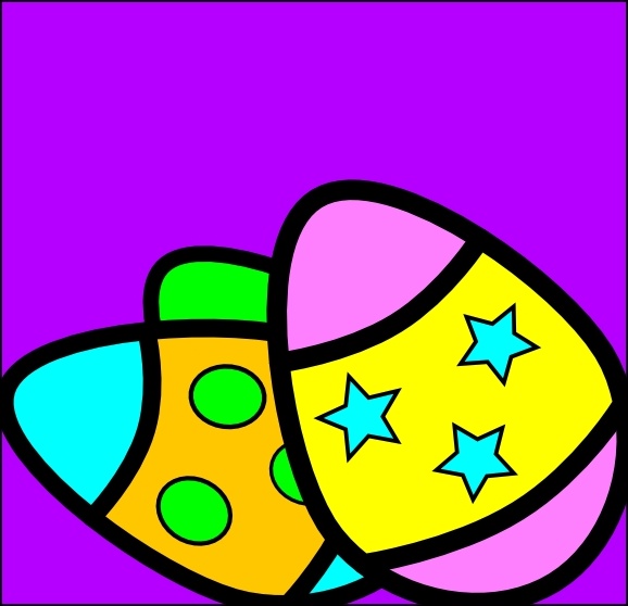 easter eggs clipart black and white. Easter Eggs clip art. Preview