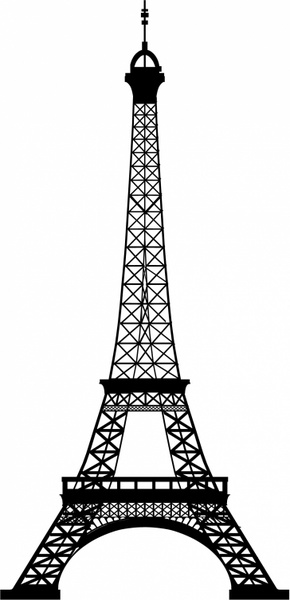 eiffel tower clip art vector free - photo #11