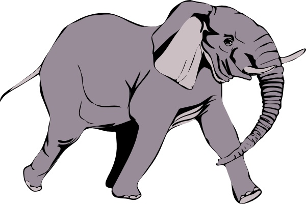 free clipart elephant head - photo #50