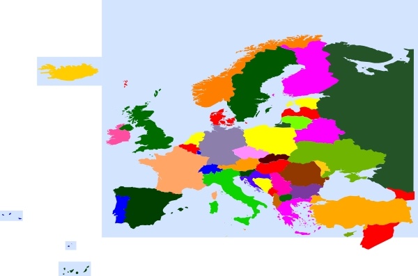 clipart map of europe - photo #32