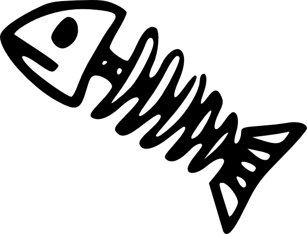 clip art fish skeleton - photo #1