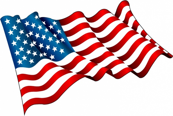 free vector clip art american flag - photo #28