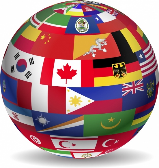 free clipart globe flags - photo #30