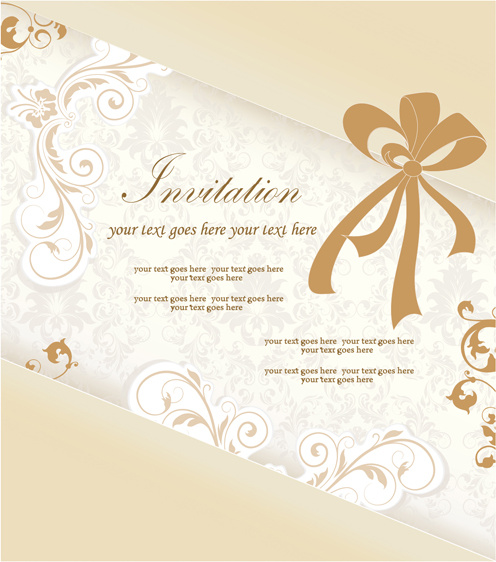 free vector invitation card illustrator download
