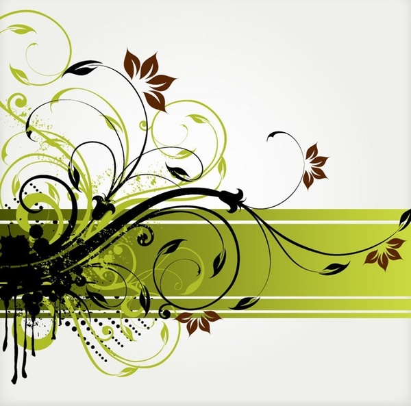Download Free on Swirl Vector Background Vector Floral   Free Vector For Free Download