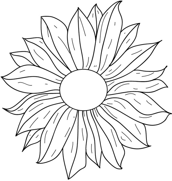 clip art line drawing flowers - photo #46