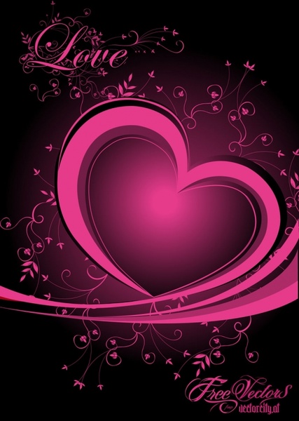 love heart vector. Free Love Heart Vector