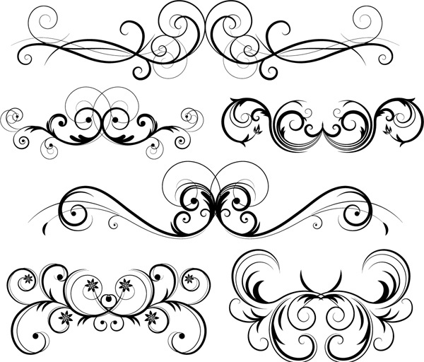 Free Vector on Free Vector    Vector Landscape    Free Ornate Vector Swirls
