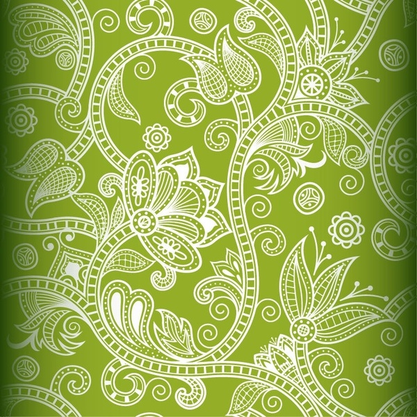 Free Flower Vector on Free Seamless Floral Vector Background Vector Floral   Free Vector For