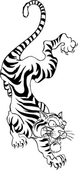 Free Tattoos on Free Tattoo Style Vector Tiger Vector Misc   Free Vector For Free