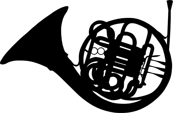 French Horn Silhouette clip art Free vector in Open office ...