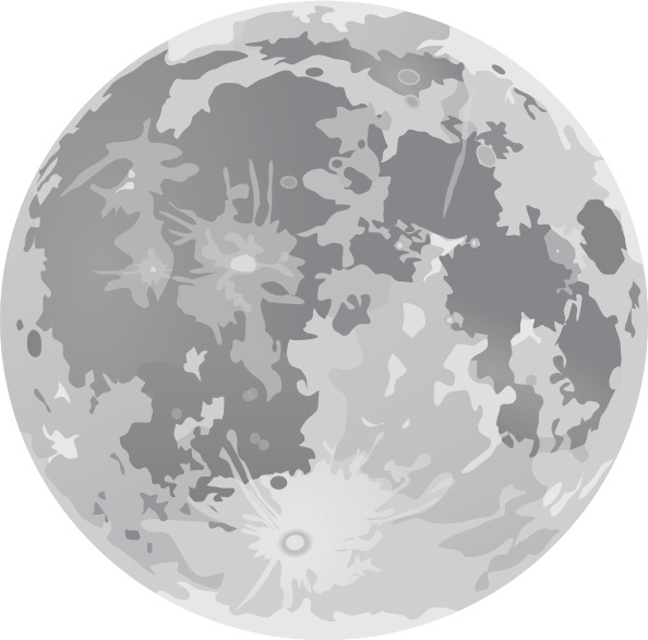 clipart of a full moon - photo #41