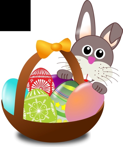 funny happy easter clip art. Funny bunny face with Easter