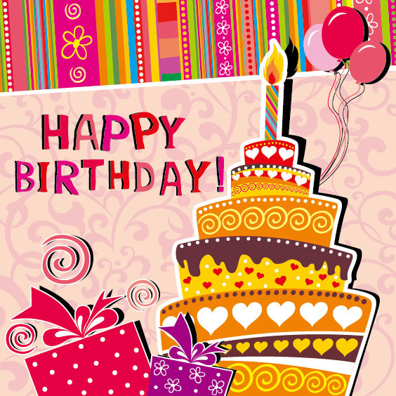 Happy birthday card template free vector download (24,693 Free vector