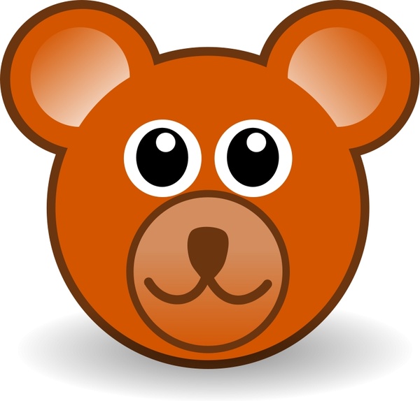 Teddy Bear on Funny Teddy Bear Face Brown Vector Clip Art   Free Vector For Free