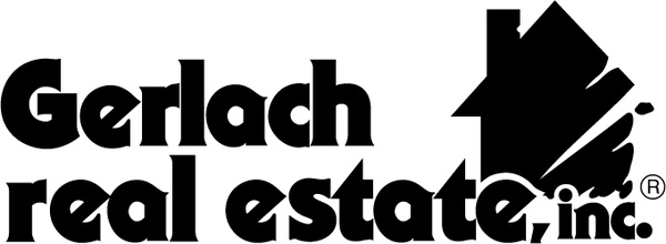 free real estate logo vector. gerlach real estate Vector logo - Free vector for free download