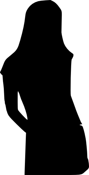clip art girl silhouette - photo #1