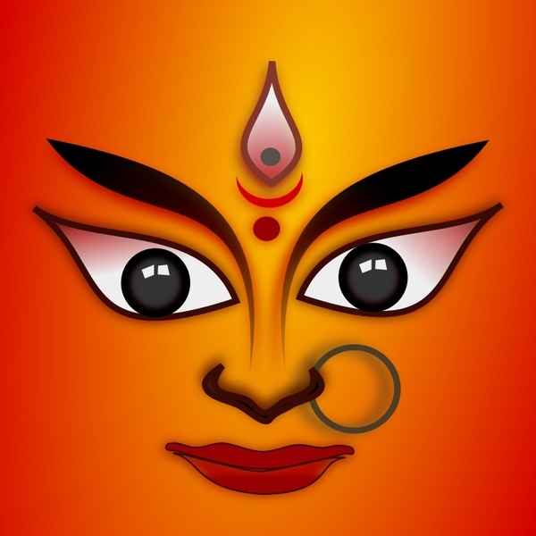 Free  Vector on Goddess Durga Vector Clip Art   Free Vector For Free Download