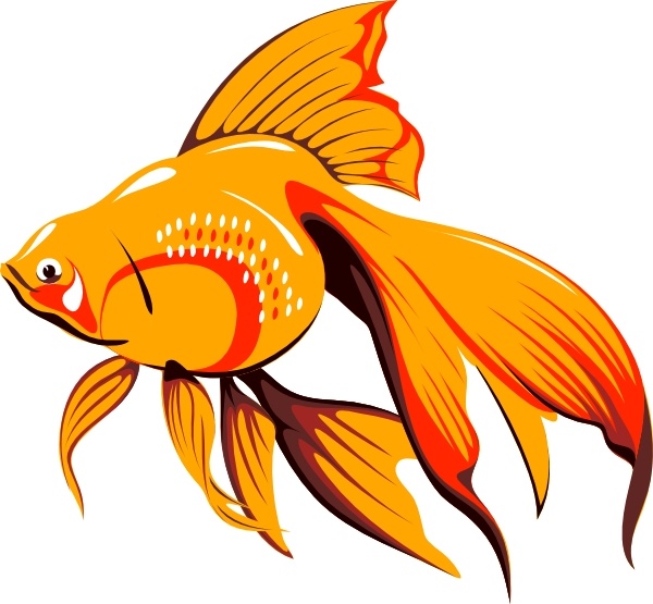 clipart fishes. Golden Fish clip art. Preview