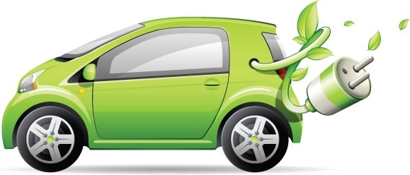 hijau mobil vektor