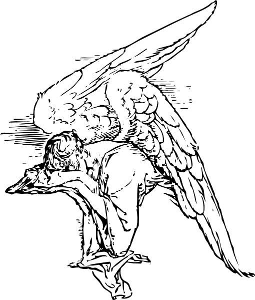 Grieving Angel Tattoo clip art Preview