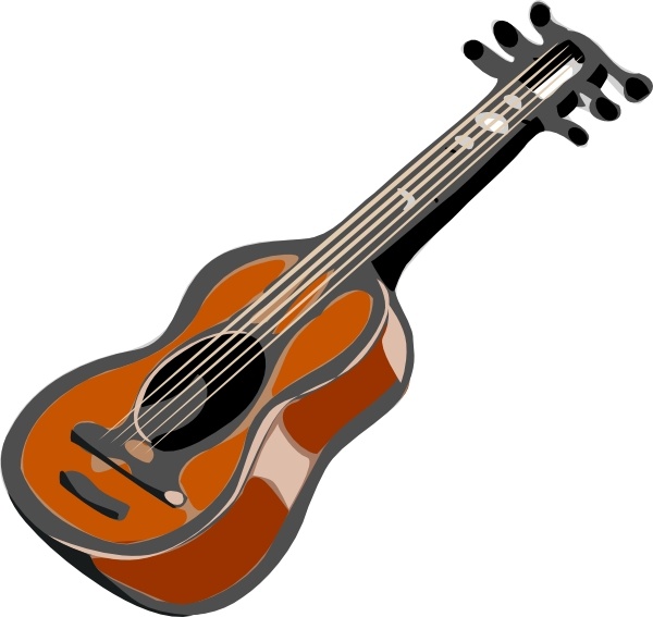 Guitar clip art Free vector in Open office drawing svg ( .svg ) vector