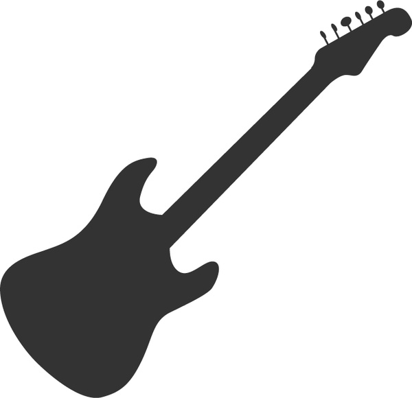 Guitar silhouette Free vector in Adobe Illustrator ai ( .ai ) vector illustration graphic art