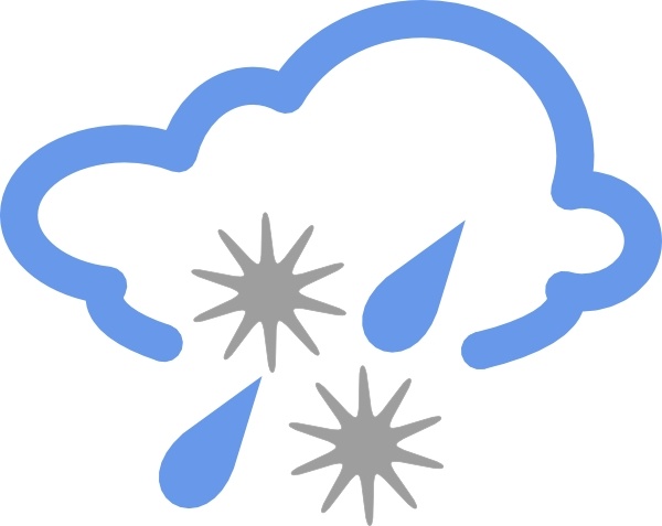 weather symbols wind. Hail And Rain Weather Symbol
