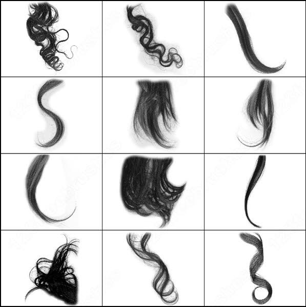 photoshop brushes hair free download