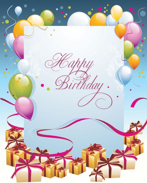 Free Vector Birthday Card on Happy Birthday Postcard 03 Vector Vector Misc   Free Vector For Free