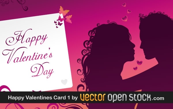 Happy Valentines  Wallpaper on Happy Valentine S Day Greeting Card Vector Heart   Free Vector For
